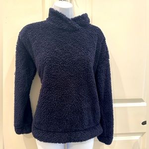 Jane and Bleecker Navy Fuzzy Sweater - XS